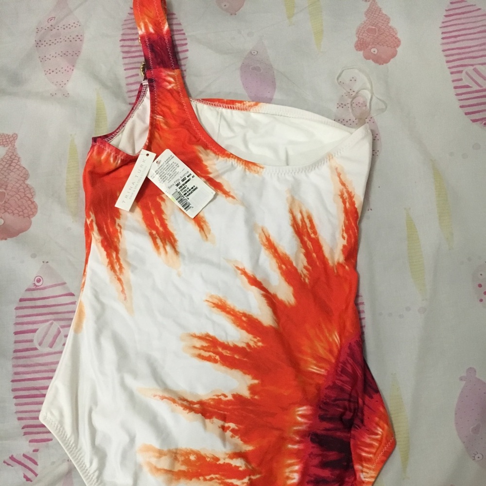 TRINA TURK swimming suit one shoulder NWT